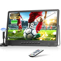 Desobry 18.1" Portable TV for Camping 6000mAh Battery TV Portable for Power Outages 180° Adjustable Stand 1080P HDMI Input AV Input USB 12v TV for Car Small TV for Kitchen Camping Patio RV