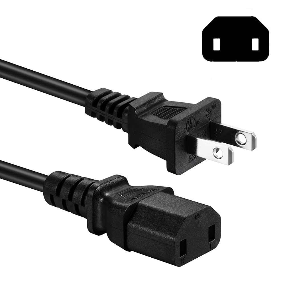 Power Cord Cable Compatible with Sony PS4 Pro Xbox 360 Slim Xbox One Xbox 360 E Replacement